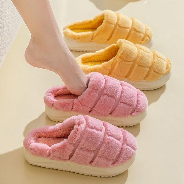 slippers autumn and winter home fashion style thick-soled wool soft plush cotton shoes women, Black
slippers autumn and winter home fashion style thick-soled wool soft plush cotton shoes women, Black