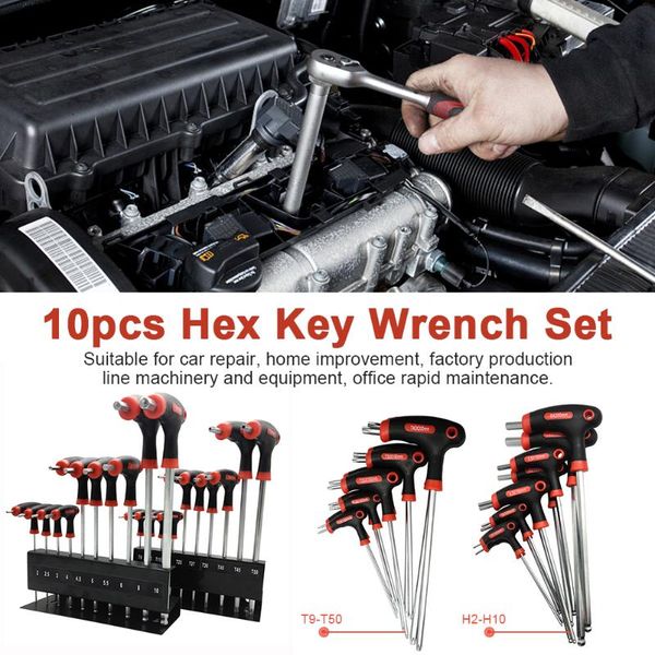 hand tools 10pcs t handle ergonomic with ball end hex key wrench set disassemble anti rust reapair tool
hand tools 10pcs t handle ergonomic with ball end hex key wrench set disassemble anti rust reapair tool