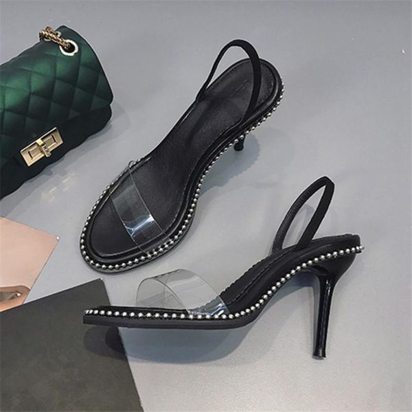 high heels sandals women scarpe donna pvc transparent shoes buckle female fashion chaussures femme thin heel pumps, Black
high heels sandals women scarpe donna pvc transparent shoes buckle female fashion chaussures femme thin heel pumps, Black