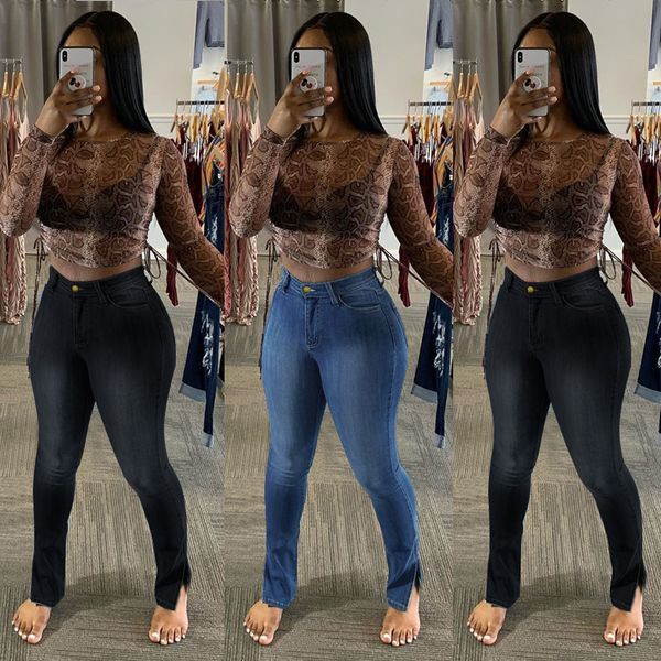 women high waist slit jeans fashion skinny slim denim pencil pant casual trousers xs-2xl drop shipping, Blue
women high waist slit jeans fashion skinny slim denim pencil pant casual trousers xs-2xl drop shipping, Blue