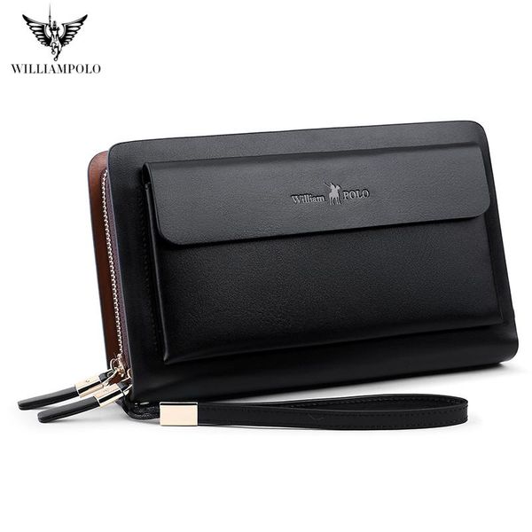 wallets williampolo brand genuine leather men double zipper wallet mens clutch luxury organizer, Red;black
wallets williampolo brand genuine leather men double zipper wallet mens clutch luxury organizer, Red;black