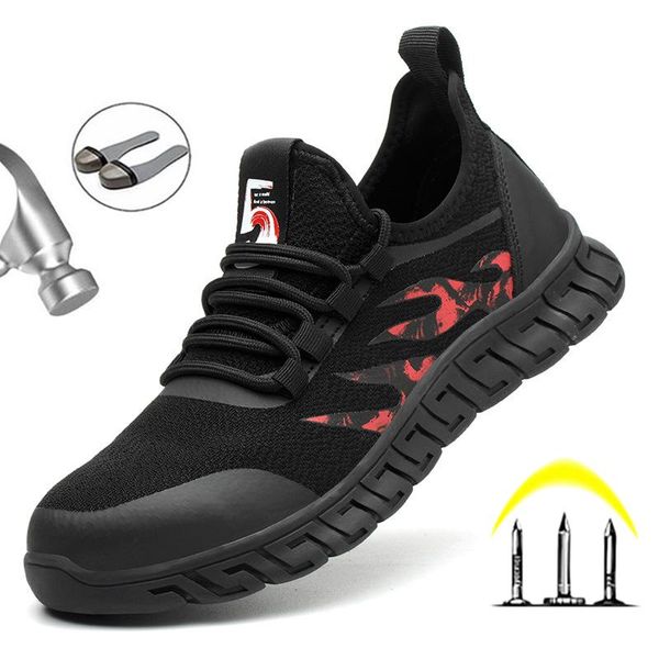 boots work safety boot shoes steel toe cap men breathable mesh anti-puncture indestructible, Black
boots work safety boot shoes steel toe cap men breathable mesh anti-puncture indestructible, Black
