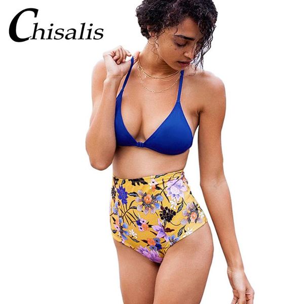 women's swimwear high waist bikini women print floral set micro swimsuit womens halter bathing suit beachwear biquinis, White;black
women's swimwear high waist bikini women print floral set micro swimsuit womens halter bathing suit beachwear biquinis, White;black