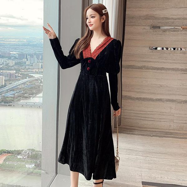 casual dresses arrival comfortable fashion solid v-neck dress temperamental work style fresh thick warm vintage elegant spring a-line, Black;gray
casual dresses arrival comfortable fashion solid v-neck dress temperamental work style fresh thick warm vintage elegant spring a-line, Black;gray
