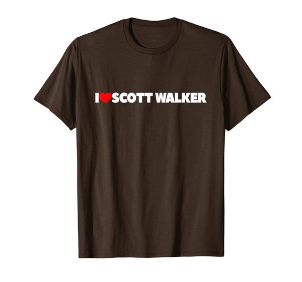 i love (heart) scott walker t-shirt, White;black