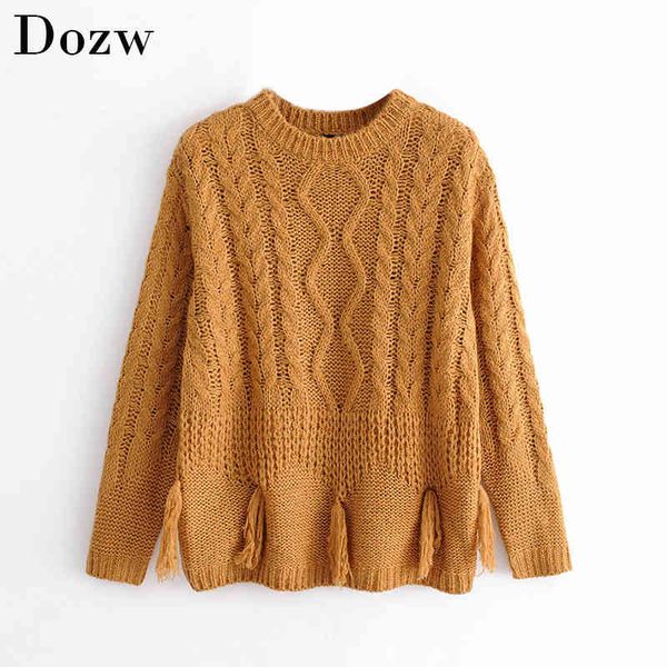 elegant casual solid sweater women autumn winter fashion tassel loose sweater female long sleeve o neck jumper pullovers 210414, White;black
elegant casual solid sweater women autumn winter fashion tassel loose sweater female long sleeve o neck jumper pullovers 210414, White;black