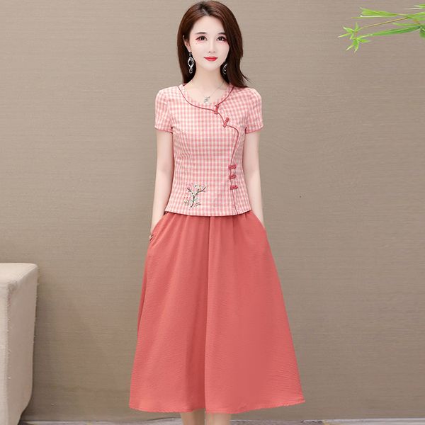 luxury casual dresses cheongsam improved dr's summer 2021 young style cotton linen two-piece skirt is this year, Black;gray
luxury casual dresses cheongsam improved dr's summer 2021 young style cotton linen two-piece skirt is this year, Black;gray