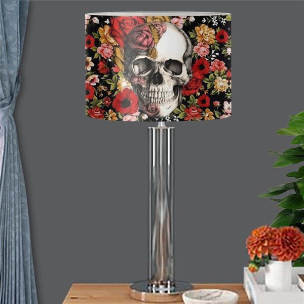 lamp covers & shades 2021 modern cloth lampshade with metal frame table cover skull and rose design large drum light fashion lampenkap
lamp covers & shades 2021 modern cloth lampshade with metal frame table cover skull and rose design large drum light fashion lampenkap
