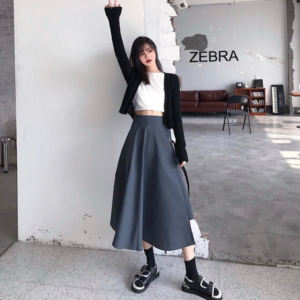 women's skirts irregular tassel pocket solid dark girl street high waist punk female personalized skirt midi faldas pl128 210506, Black
women's skirts irregular tassel pocket solid dark girl street high waist punk female personalized skirt midi faldas pl128 210506, Black