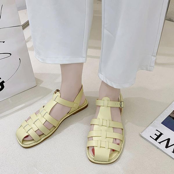 sandals sandal for women 2021 summer weave leather flats ladies shallow buckle strap solid women's shoes sandalias mujer, Black
sandals sandal for women 2021 summer weave leather flats ladies shallow buckle strap solid women's shoes sandalias mujer, Black