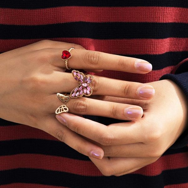 wedding rings diezi korean fashion crystal butterfly charm knuckle set women ladies red rhinestone heart finger jewelry, Slivery;golden
wedding rings diezi korean fashion crystal butterfly charm knuckle set women ladies red rhinestone heart finger jewelry, Slivery;golden