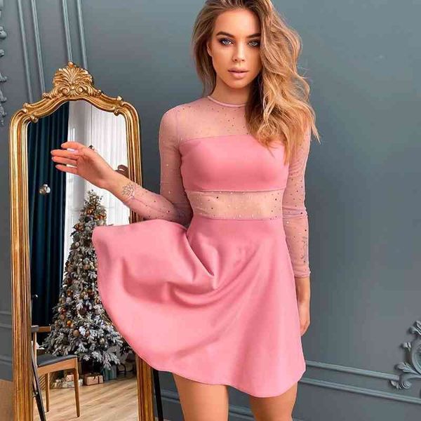 european and american spring two piece mesh stitching dress summer dress women dresses 210602, Black;gray
european and american spring two piece mesh stitching dress summer dress women dresses 210602, Black;gray