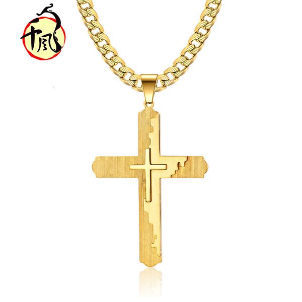 chain hiphop street style three layer stacked cross exaggerated gilded cuban trendy wear, Silver
chain hiphop street style three layer stacked cross exaggerated gilded cuban trendy wear, Silver