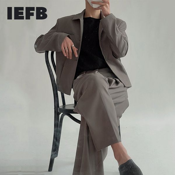 iefb fashionable high-end suit lapel short suit coat + casual loose wide leg pants men spring streetwer two pieces set 210524, White;black
iefb fashionable high-end suit lapel short suit coat + casual loose wide leg pants men spring streetwer two pieces set 210524, White;black
