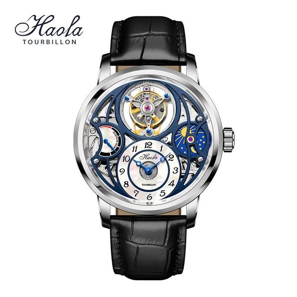 wristwatches haofa skeleton real manual tourbillon movement watch for men mechanical sapphire day and night luxury, Slivery;brown
wristwatches haofa skeleton real manual tourbillon movement watch for men mechanical sapphire day and night luxury, Slivery;brown