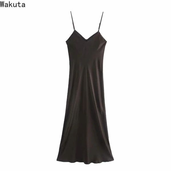casual dresses wakuta camisole dress women 2021 vintage backless midi strap woman chest adjustable drawstring elegant chic vestidos, Black;gray
casual dresses wakuta camisole dress women 2021 vintage backless midi strap woman chest adjustable drawstring elegant chic vestidos, Black;gray