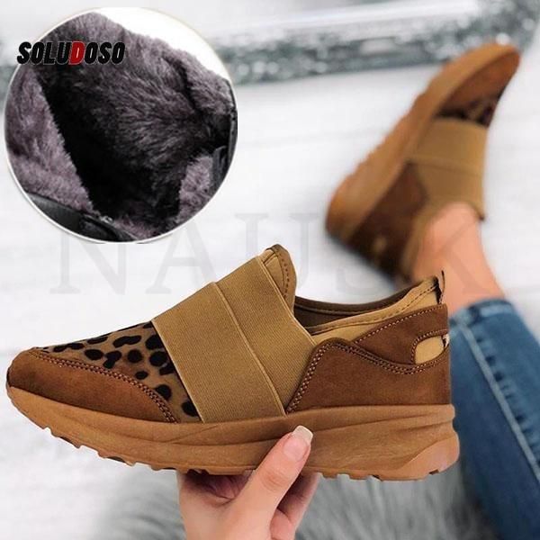 women snow boots warm short fur winter ankle boot platform ladies suede zip shoes female leopard plush botas mujer, Black
women snow boots warm short fur winter ankle boot platform ladies suede zip shoes female leopard plush botas mujer, Black