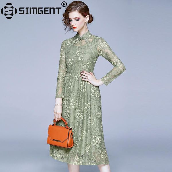 casual dresses simgent long sleeve dress women spring autumn hollow out lace buckle stand collar a line midi jurken sg911141, Black;gray
casual dresses simgent long sleeve dress women spring autumn hollow out lace buckle stand collar a line midi jurken sg911141, Black;gray