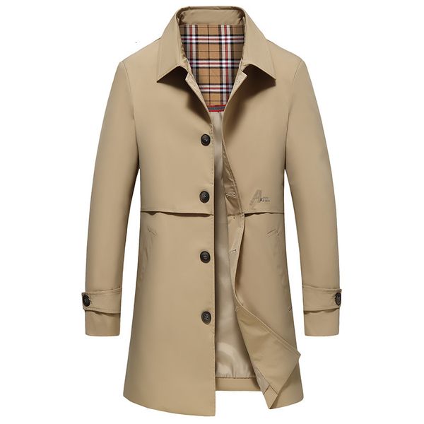 and spring autumn british medium long windbreaker men's business leisure lapel slim middle young thin jacket, Tan;black
and spring autumn british medium long windbreaker men's business leisure lapel slim middle young thin jacket, Tan;black