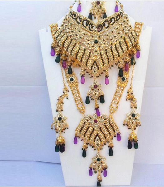 earrings & necklace 2021 delicate india jewelry set ethnic luxury accessory 2necklaces bracelet nose ring eyebrows pendant 6piece, Silver
earrings & necklace 2021 delicate india jewelry set ethnic luxury accessory 2necklaces bracelet nose ring eyebrows pendant 6piece, Silver