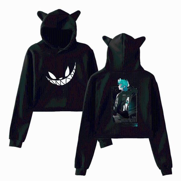 women's hoodies & sweatshirts rubius merch hoodie cat ear designs cool print wonder crop short pullover for women casual, Black
women's hoodies & sweatshirts rubius merch hoodie cat ear designs cool print wonder crop short pullover for women casual, Black