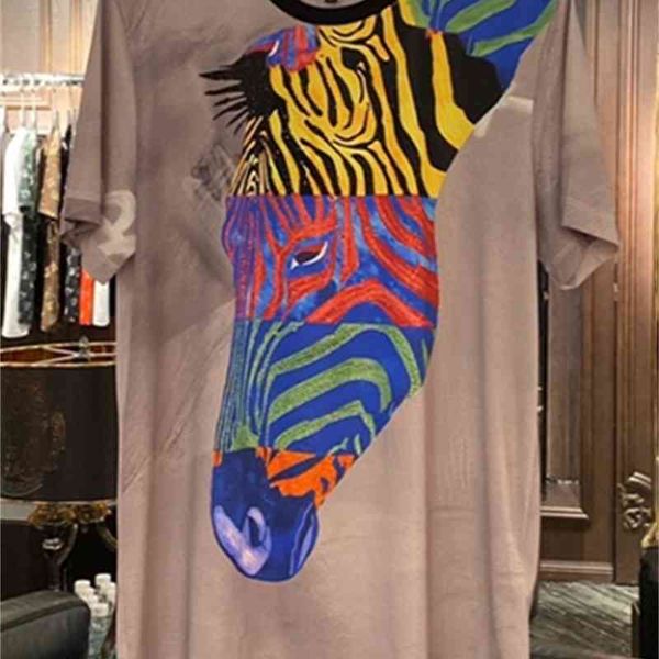 t shirts 20ss brand fashion horse punk casual print cotton tee for men, White;black
t shirts 20ss brand fashion horse punk casual print cotton tee for men, White;black