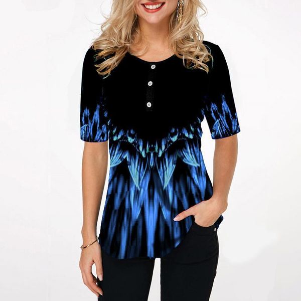 women's blouses & shirts women fashion print round neck short sleeve boho blouse 2021 summer female casual loose shirt plus size 5xl1, White
women's blouses & shirts women fashion print round neck short sleeve boho blouse 2021 summer female casual loose shirt plus size 5xl1, White