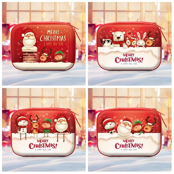 party favor 2021 christmas style women coin purse cute cartoon elk old man printing gift 
party favor 2021 christmas style women coin purse cute cartoon elk old man printing gift