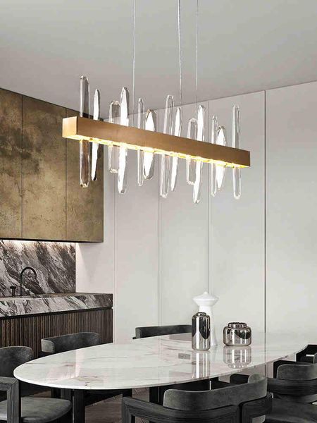pendant lamps simple and light luxury crystal restaurant chandelier post-modern personality creative stainless steel el club dining tab
pendant lamps simple and light luxury crystal restaurant chandelier post-modern personality creative stainless steel el club dining tab