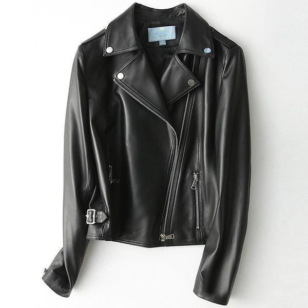 women's leather & faux women genuine famous jacket 2021 autumn real sheepskin coat slim ladies jackets outerwear bomber zipper, Black
women's leather & faux women genuine famous jacket 2021 autumn real sheepskin coat slim ladies jackets outerwear bomber zipper, Black