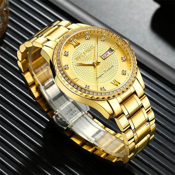wristwatches luminous auto date gold watch men luxury business man golden waterproof unique fashion casual quartz male dress clock gift, Slivery;brown
wristwatches luminous auto date gold watch men luxury business man golden waterproof unique fashion casual quartz male dress clock gift, Slivery;brown