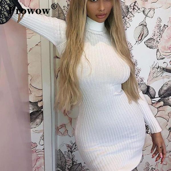 casual dresses long sleeve cotton ribbed knitted mini dress women bodycon autumn 2021 clothes drop streetwear white, Black;gray
casual dresses long sleeve cotton ribbed knitted mini dress women bodycon autumn 2021 clothes drop streetwear white, Black;gray