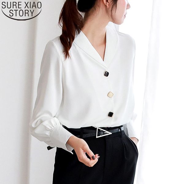 hong kong style lantern long sleeve shirt spring autmn chiffon shirts women vintage blouse blusas v-neck 12108 210417, White
hong kong style lantern long sleeve shirt spring autmn chiffon shirts women vintage blouse blusas v-neck 12108 210417, White