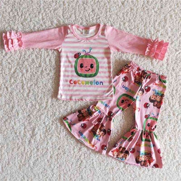 kids clothes girls pink bell bottoms long sleeve ruffle girl the latest design wholesale children outfits rts, White
kids clothes girls pink bell bottoms long sleeve ruffle girl the latest design wholesale children outfits rts, White