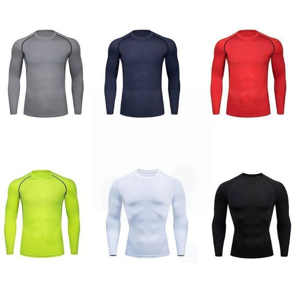 running jerseys men's sports tight-fitting long-sleeved fitness clothing training quick-drying suit stretch t-shirt l4c5, Black;blue
running jerseys men's sports tight-fitting long-sleeved fitness clothing training quick-drying suit stretch t-shirt l4c5, Black;blue