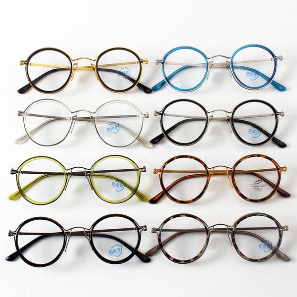 fashion metal round eyes glasses frames vintage mixed colors complex men optical frame
fashion metal round eyes glasses frames vintage mixed colors complex men optical frame