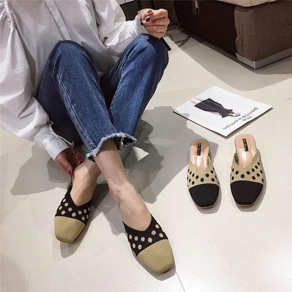shoes slippers heels slipers women multicolored sandals low loafers slides square heel high 2021 block fabric rome pumps polka, Black 
shoes slippers heels slipers women multicolored sandals low loafers slides square heel high 2021 block fabric rome pumps polka, Black
