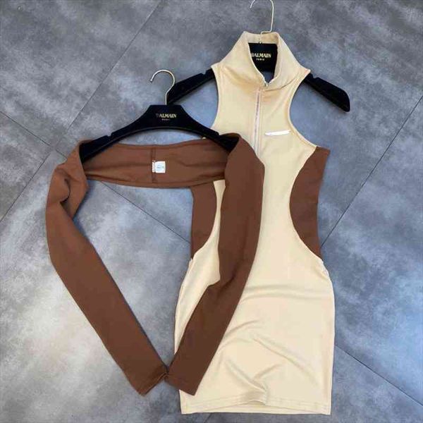 autumn long sleeve overalls stand collar sleeveless zipper high waist backless short mini dress two piece set gc225, White
autumn long sleeve overalls stand collar sleeveless zipper high waist backless short mini dress two piece set gc225, White