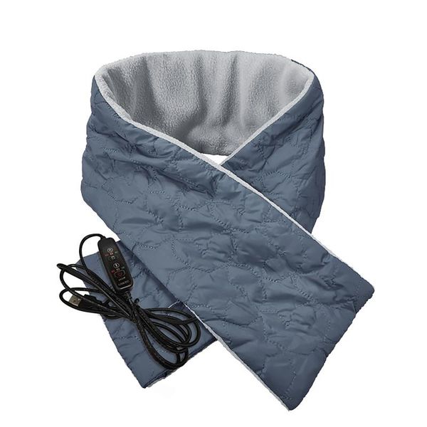 usb heating couple scarf solid color portable smart safe lightweight soft autumn winter scarves, Blue;gray
usb heating couple scarf solid color portable smart safe lightweight soft autumn winter scarves, Blue;gray