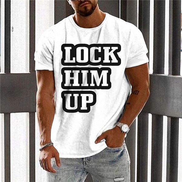 men's t shirt stamping graphic prints letter crew neck lock him up casual daily print short sleeve basic designer big and tall white b, White;black
men's t shirt stamping graphic prints letter crew neck lock him up casual daily print short sleeve basic designer big and tall white b, White;black
