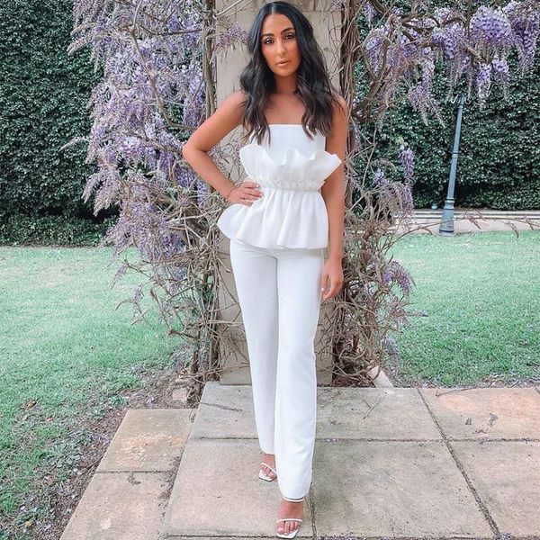 women's jumpsuits & rompers beaukey 2021 summer fashion sleeveless bandage club vestidos white ruffles strapless ladies bodycon, Black;white
women's jumpsuits & rompers beaukey 2021 summer fashion sleeveless bandage club vestidos white ruffles strapless ladies bodycon, Black;white