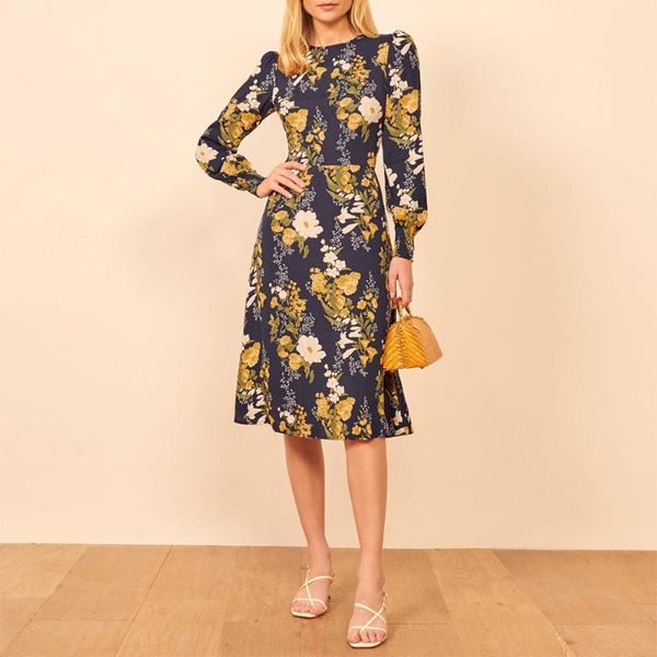 casual dresses for women 2021 party elegant vintage floral print chiffon midi dress spring autumn round neck puff long sleeve, Black;gray
casual dresses for women 2021 party elegant vintage floral print chiffon midi dress spring autumn round neck puff long sleeve, Black;gray