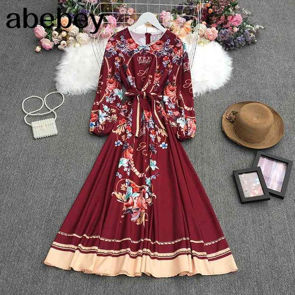 summer women retro all-match o-neck long sleeve dress lace hook flower waist slim print 210512, Black;gray
summer women retro all-match o-neck long sleeve dress lace hook flower waist slim print 210512, Black;gray