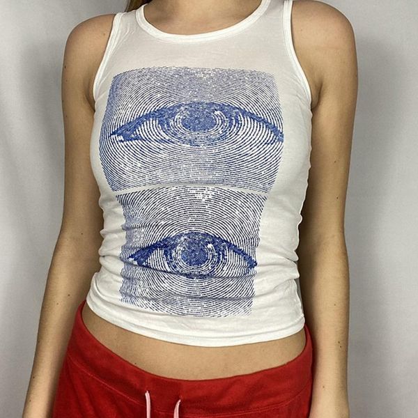 camisoles & tanks harajuku gothic tank eye aesthetic sleeveless cropped tee punk style vintage printed mini vest women summer camisole, Black;white
camisoles & tanks harajuku gothic tank eye aesthetic sleeveless cropped tee punk style vintage printed mini vest women summer camisole, Black;white