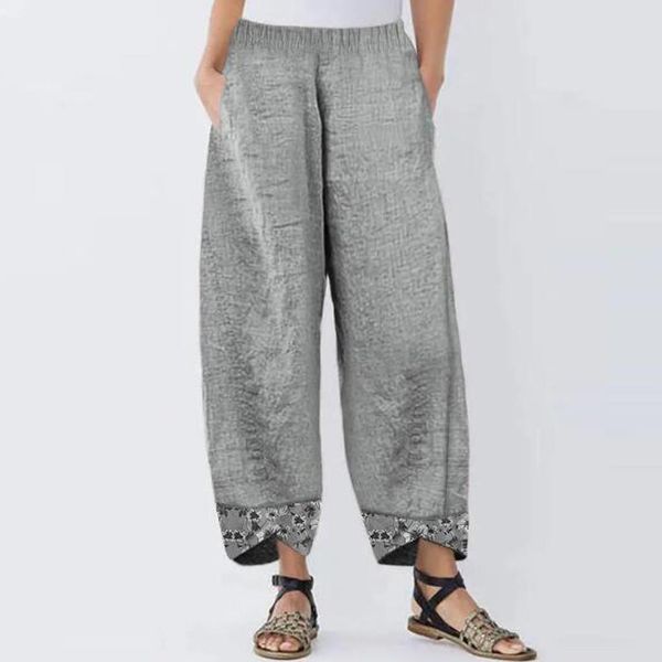 vintage printed harem trousers casual womens capri elastic waist high cotton linen wide leg loose pantalon plus size pant w3, Black;white
vintage printed harem trousers casual womens capri elastic waist high cotton linen wide leg loose pantalon plus size pant w3, Black;white