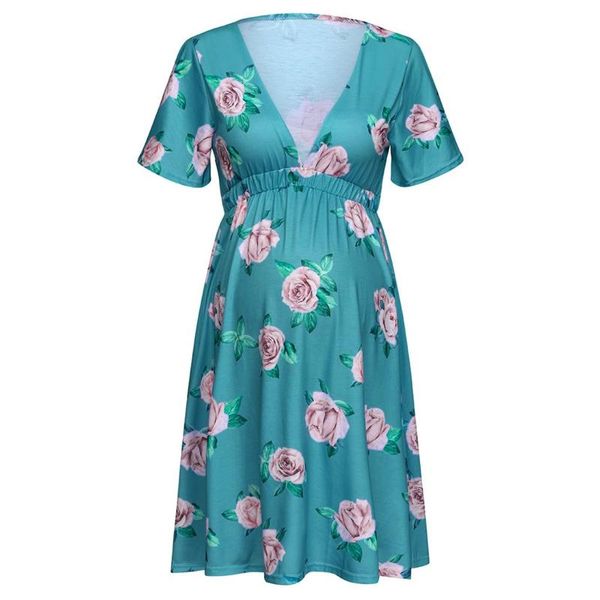 flower maternity dress summer pregnancy plus size dresses women short sleeve pregnant clothes for, White
flower maternity dress summer pregnancy plus size dresses women short sleeve pregnant clothes for, White