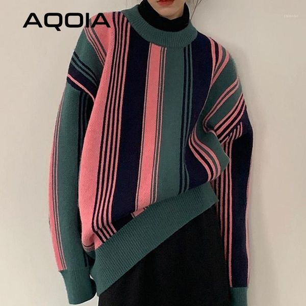 streetwear striped knit female pullovers y2k long sleeve women's sweater harajuku loose thick oversize woman sweaters clothing, White;black
streetwear striped knit female pullovers y2k long sleeve women's sweater harajuku loose thick oversize woman sweaters clothing, White;black