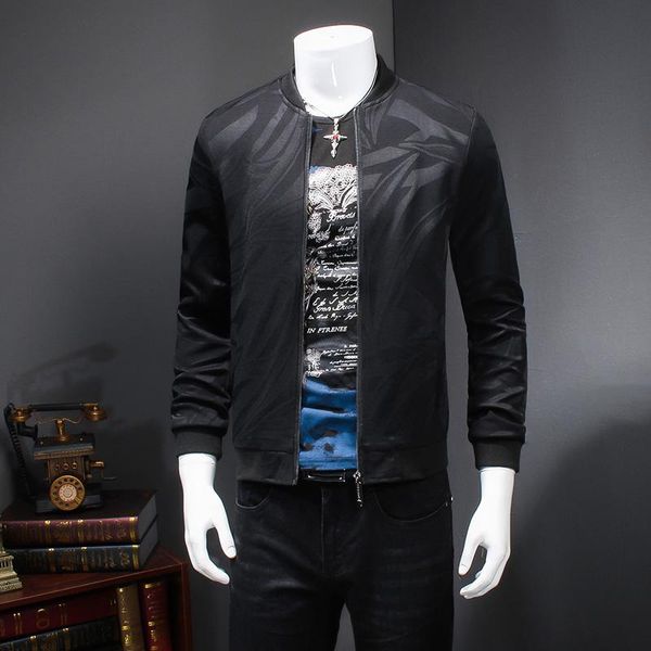 men's jackets nice men spring jacket casual slim fit print bomber brand quality long sleeve windbreaker coat clothing 5xl-m, Black;brown
men's jackets nice men spring jacket casual slim fit print bomber brand quality long sleeve windbreaker coat clothing 5xl-m, Black;brown