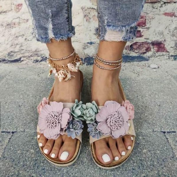 slippers women summer beach flats shoes woman outdoor open toe vintage flower slides sandalias mujer sapato feminino n432, Black
slippers women summer beach flats shoes woman outdoor open toe vintage flower slides sandalias mujer sapato feminino n432, Black