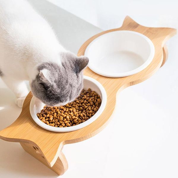 cat bowls & feeders double ceramic stainless steel bowl high foot slope to protect cervical spine stable bamboo shelf not easy move
cat bowls & feeders double ceramic stainless steel bowl high foot slope to protect cervical spine stable bamboo shelf not easy move